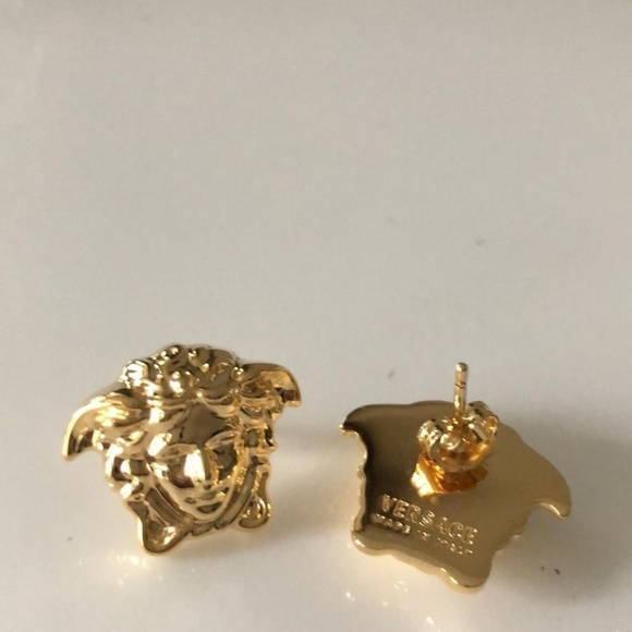 Versace Medusa Stud Medium Size Earrings - Picture 6 of 15
